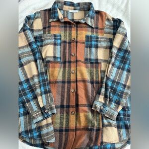 Double take plaid jacket size 2X